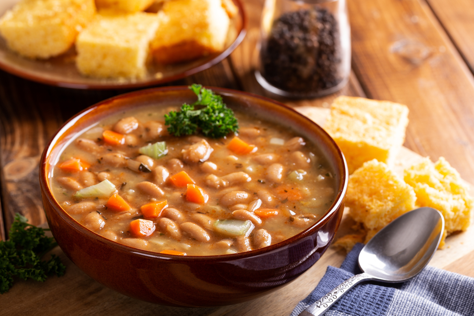 Bowl of Tasty Bean Soup