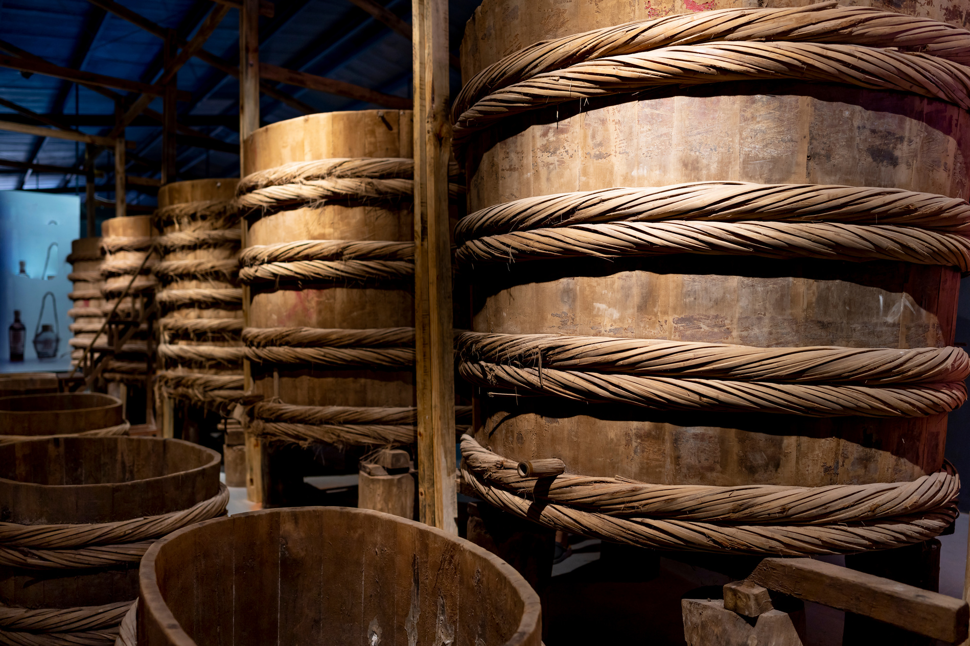 Wooden barrels for producing fish sauce