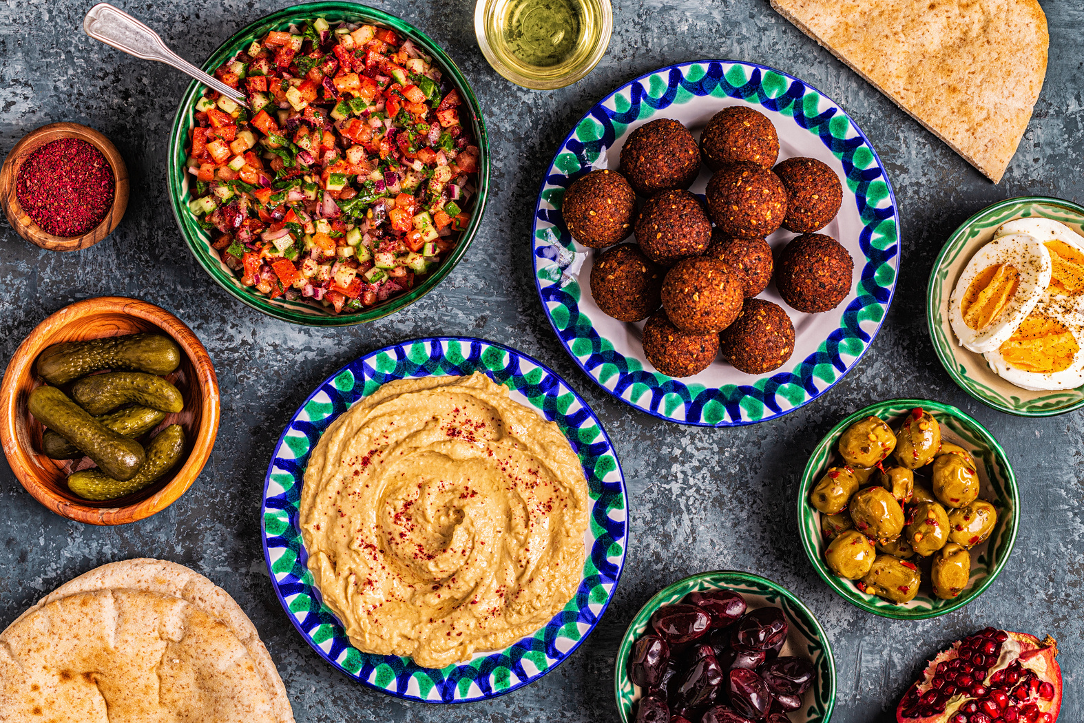 Traditional Dish of Israeli and Middle East Food