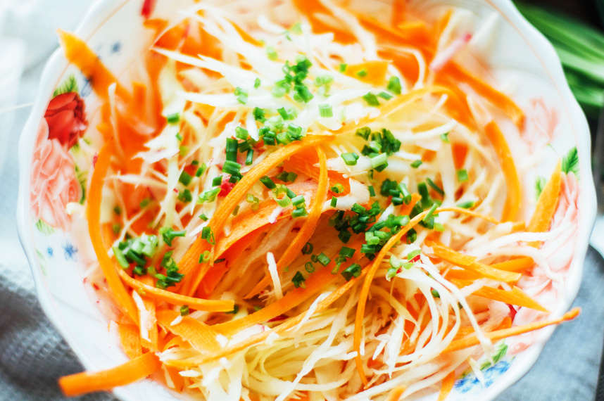 Cabbage salad.  cabbage salad