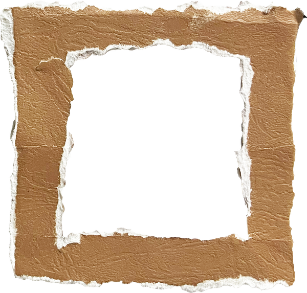 Square Ripped Paper Style Frame