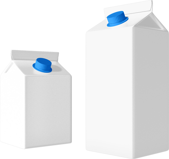 Transparent Milk Packaging Image