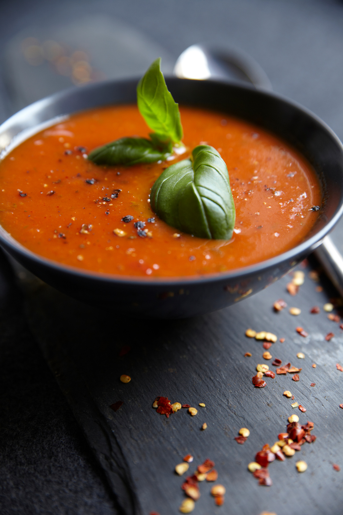 Tomato soup with basil